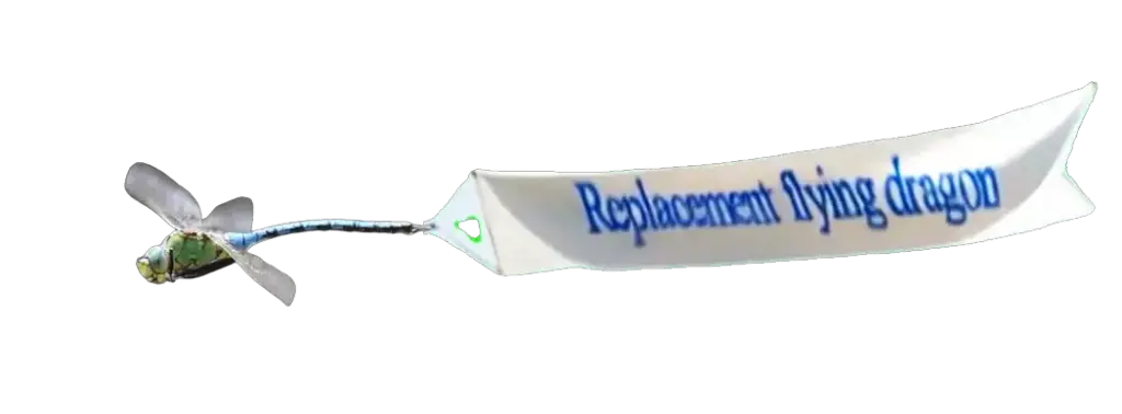 Drag-o-Flynn-mit Banner Replacement flying dragon