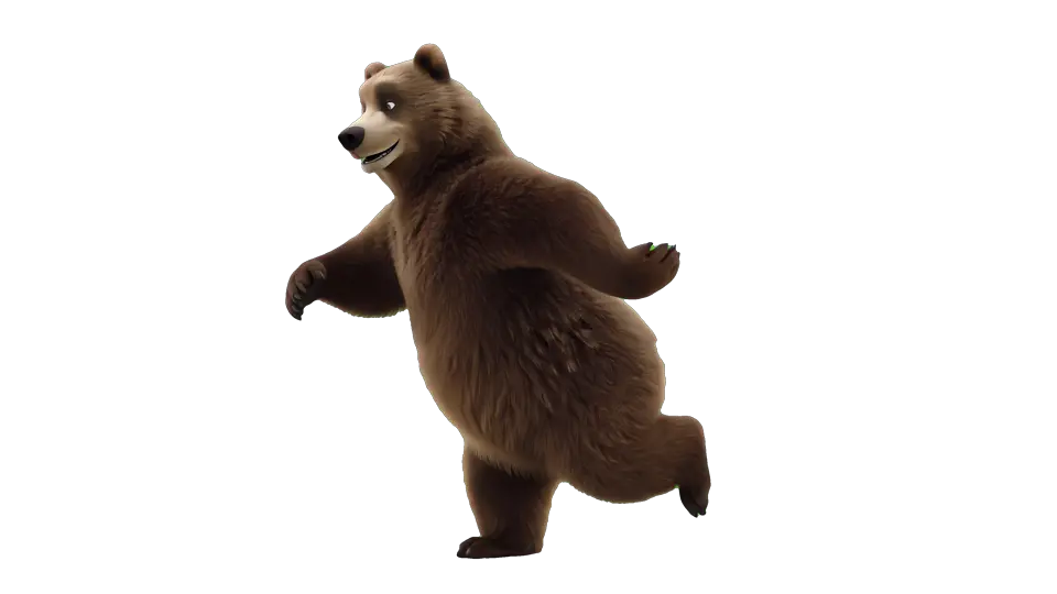 Der Bär-Silly-Walk