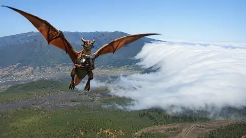 DragoPa vor La Cascada auf La Palma mit Kamera