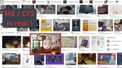 ME/CFS is real, roter Rand ums Bild als Zeichen für die Lebensgefahr, in der der Patient schwebt