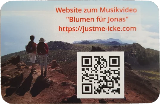 QR-Code-Karte-Rückseite00108058 QR-Code-Karte: Rückseite mit QR-Code zur Website justme-icke.com